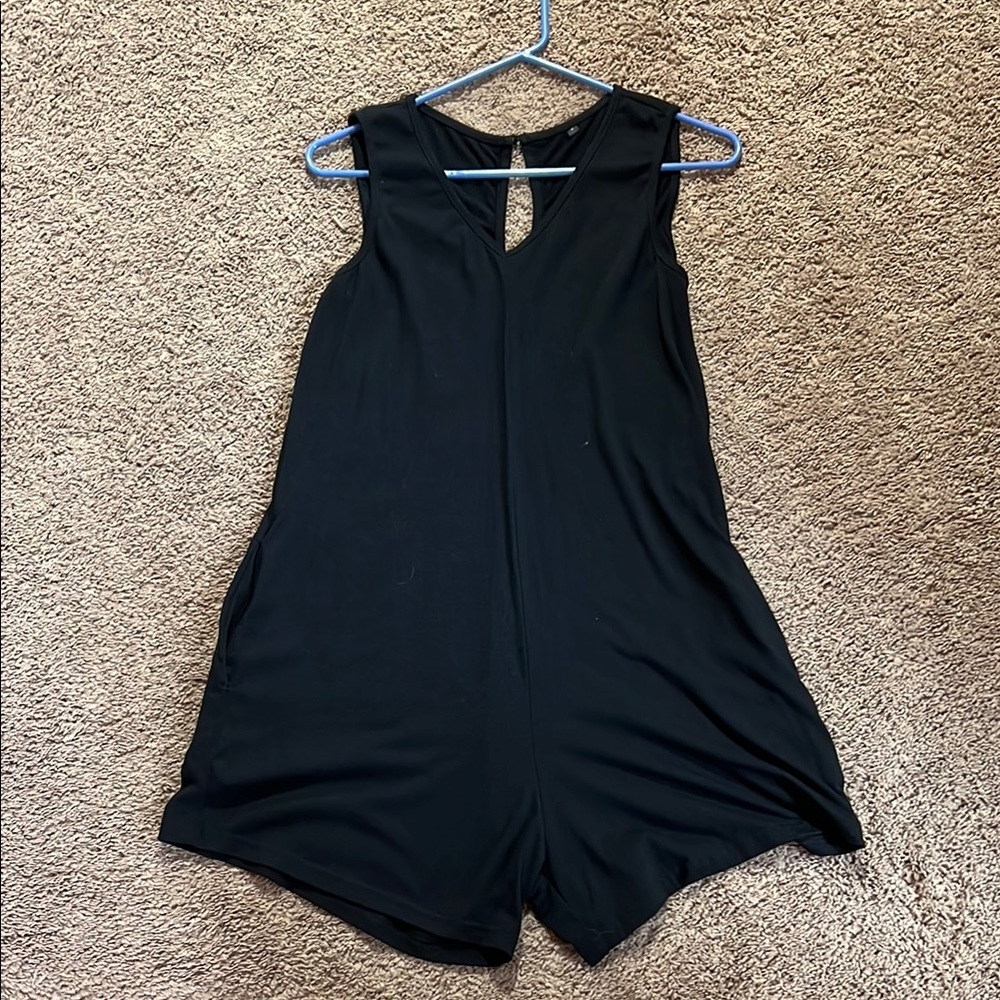 Black Cut Out Tank Top Jumpsuit